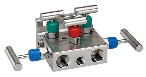 Stainless Steel 5 Way Manifold Valve T Type